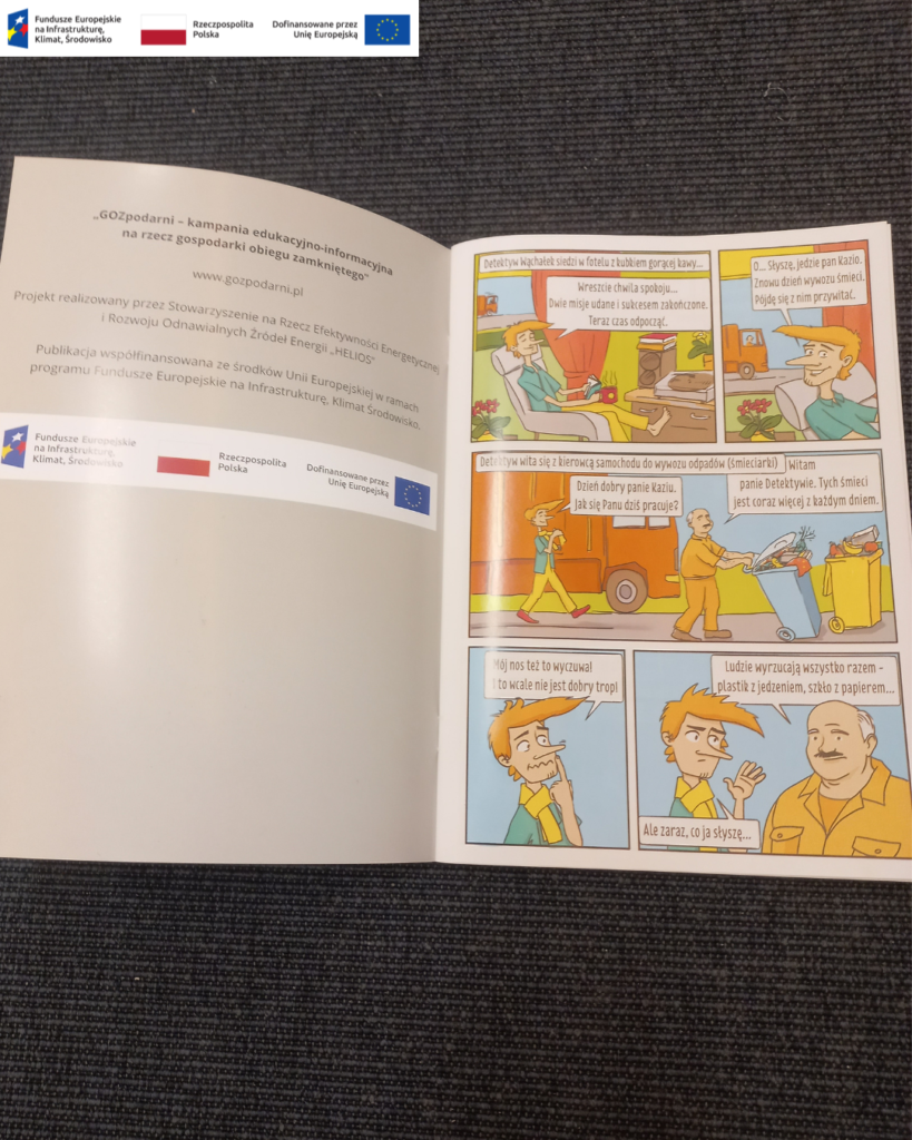 Śmieci pod lupą! Komiks edukacyjny Detektywa Wąchałka rusza do szkół gozpodarni (6)